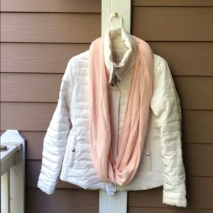 Pink infinity scarf